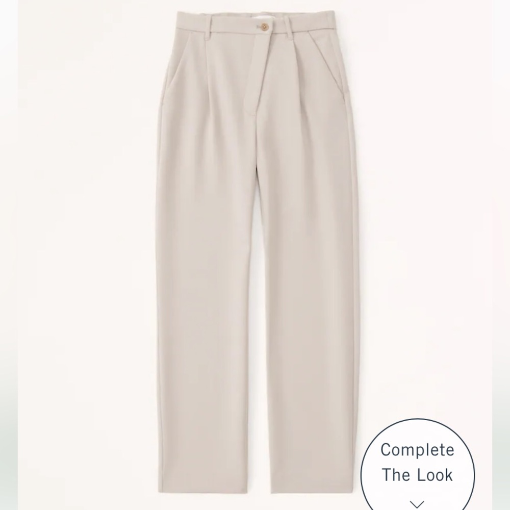Abercrombie tailored relaxed straight pants